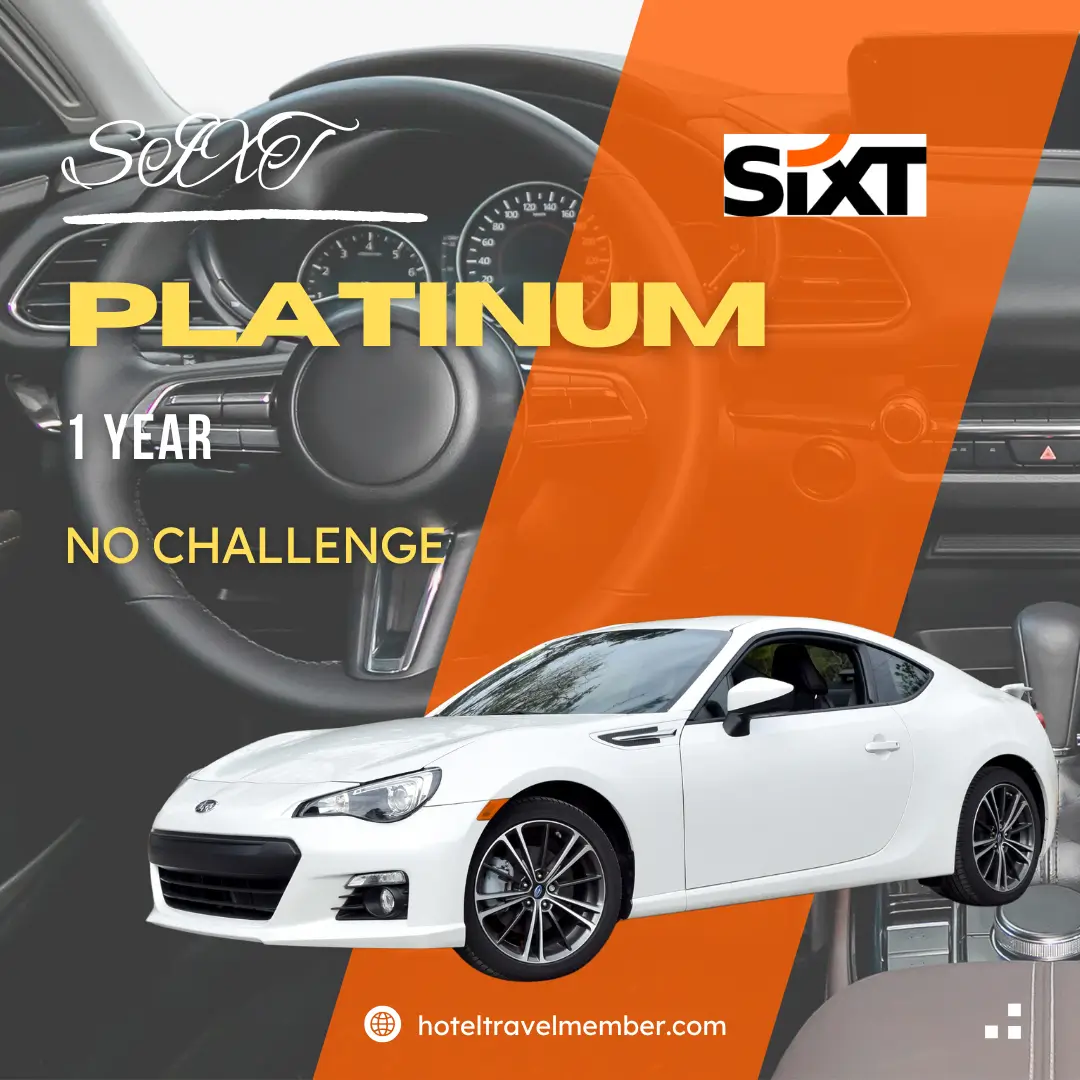 SIXT Platinum Upgrade for 1 Year 1 sixt-platinum-upgrade-1-year