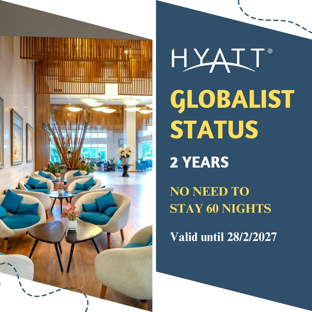 Hyatt Globalist Status Upgrade for 2 Years 1 hyatt-globalist-status-upgrade-2-years-1