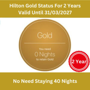 A-Hilton Honors Gold Status 365 Days, No Need Staying 40 Nights